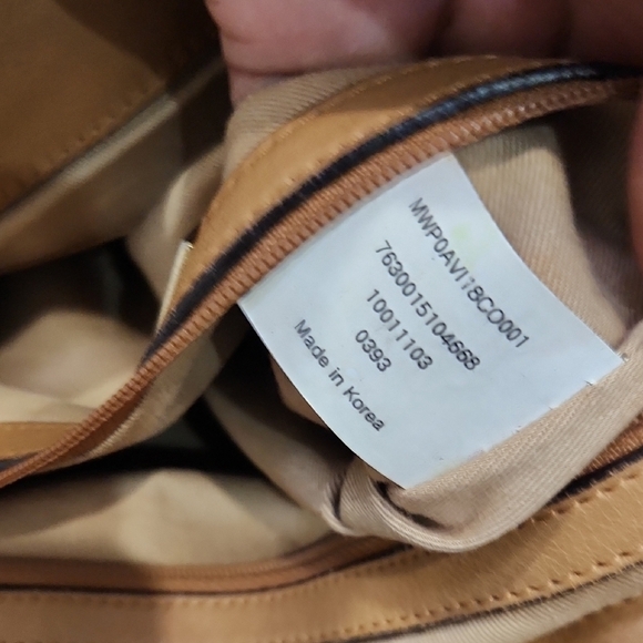 🔹️MCM 🔹️Cognac Brown Leather 2 Way Crossbody Tote Bag - Picture 14 of 16